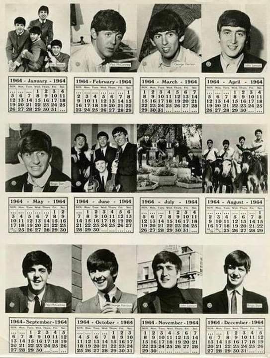 calendario de los Beatles