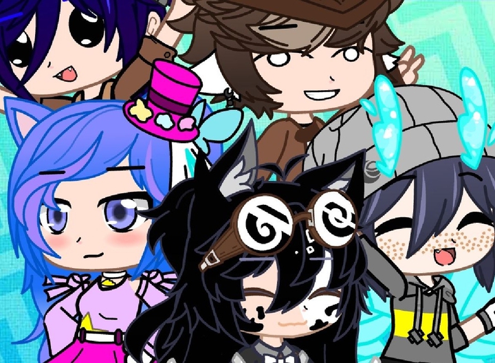 me and the team! please excuse the guys :/