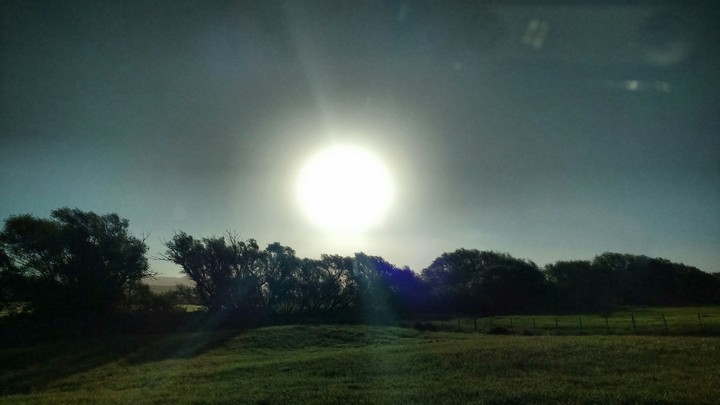 Bajando el sol...