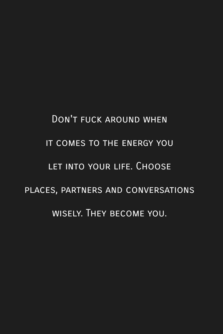 choose wisely.