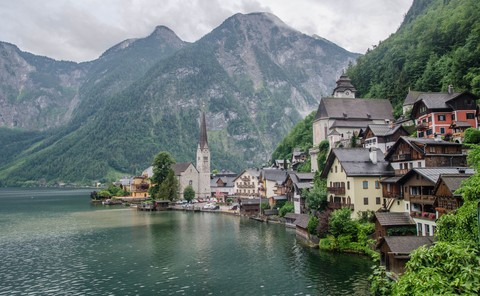 Gloomy lovely Hallstatt