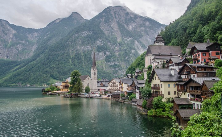 Gloomy lovely Hallstatt