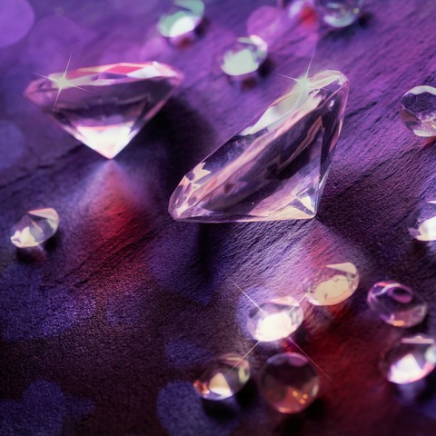 crystal, violet桌布
