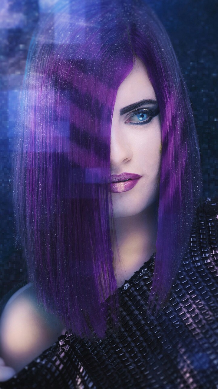 Purple Hair colour