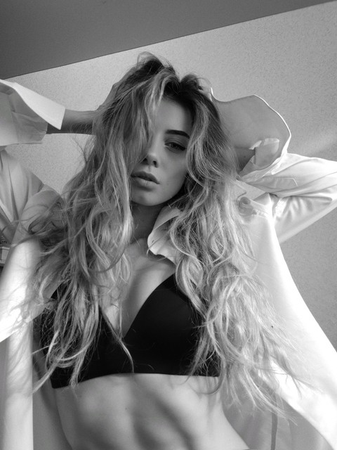 black and white