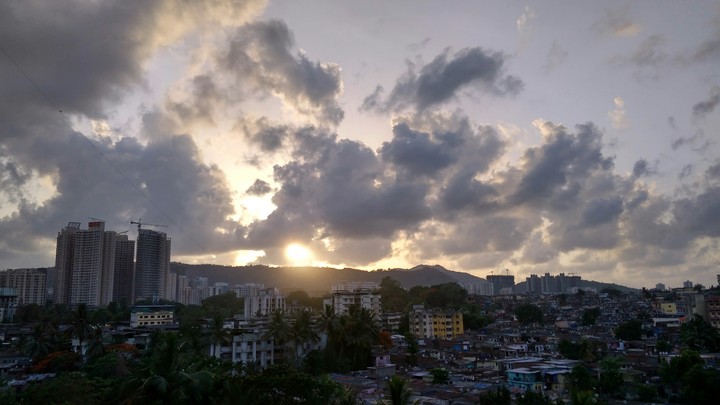setting sun
