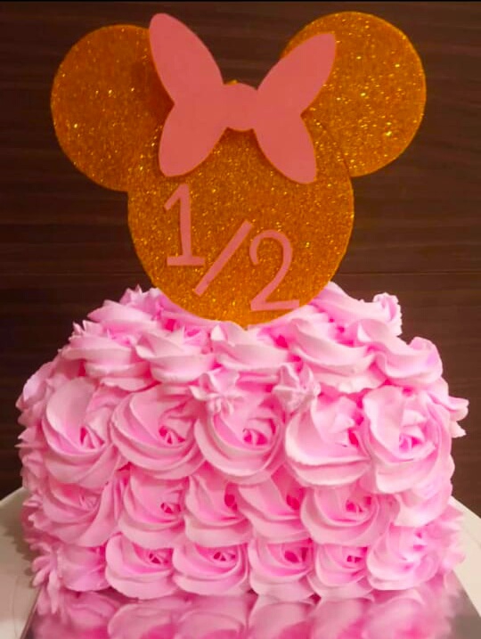 half birthday cake of my niece
