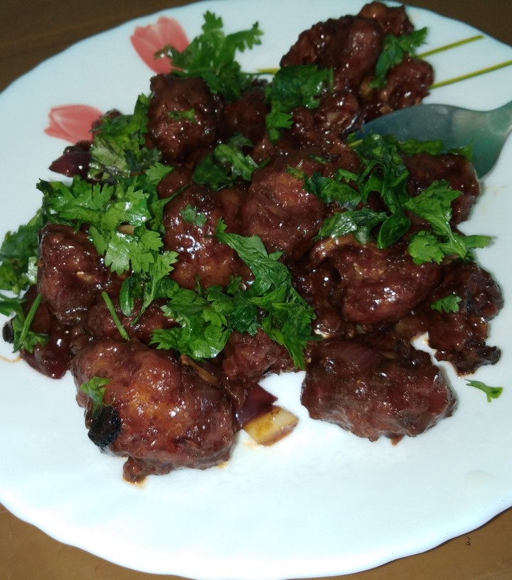 food love. Homemade  manchurian