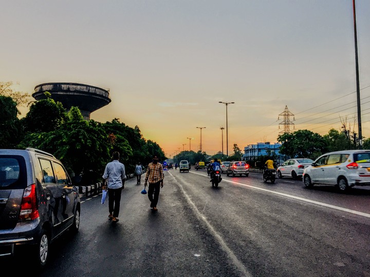 street ,, India ,,  after rain
