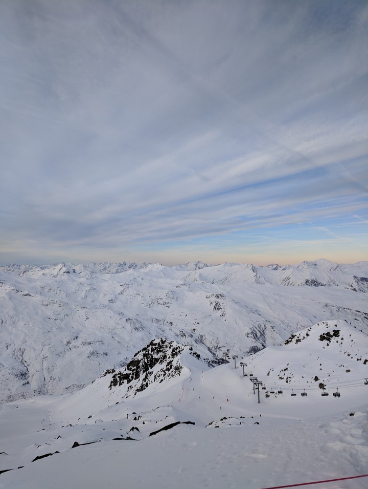 Skyline over Les Menuires