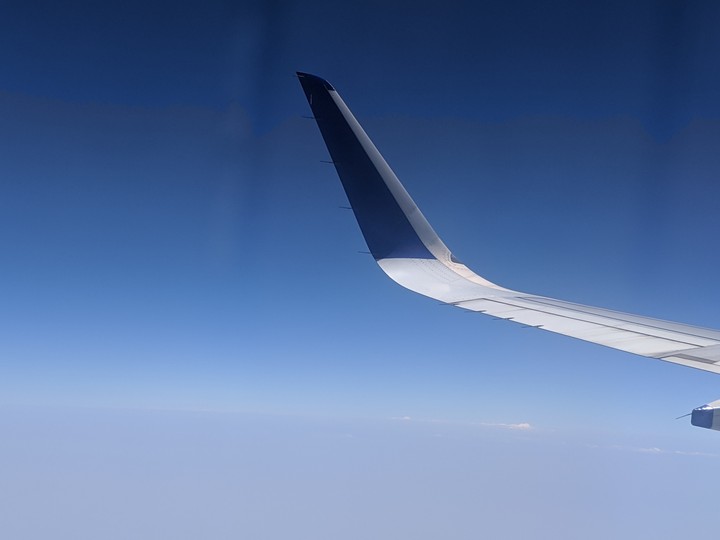 Sky is so blue from up there