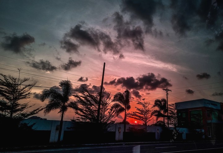pink sky