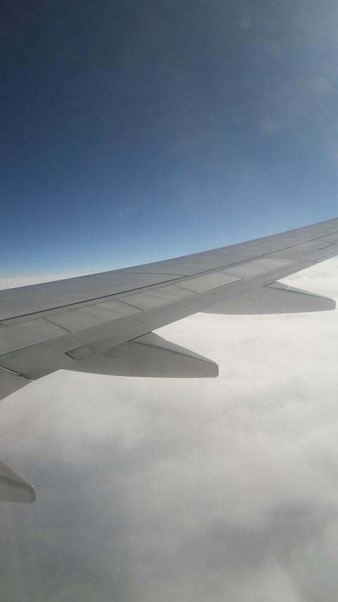 In the air