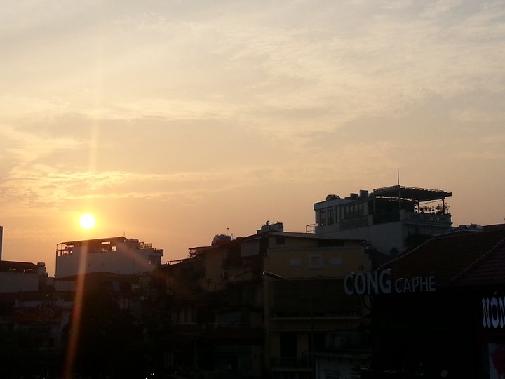 sunset in vietnam