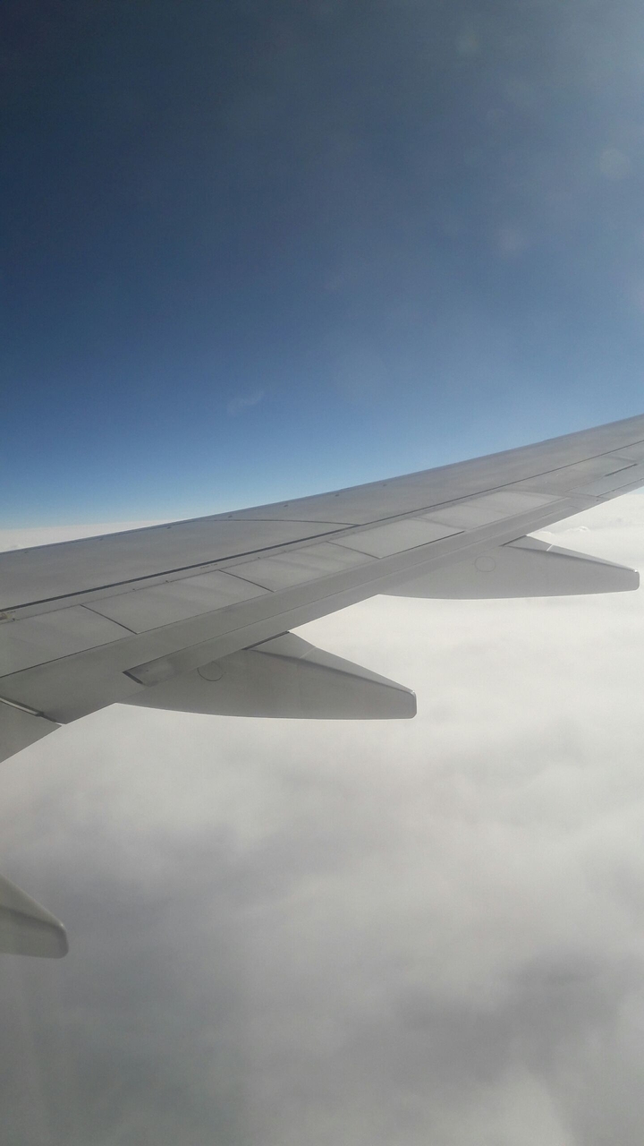 In the air