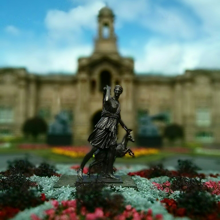 Statue of Diana the huntress, England, Bradford