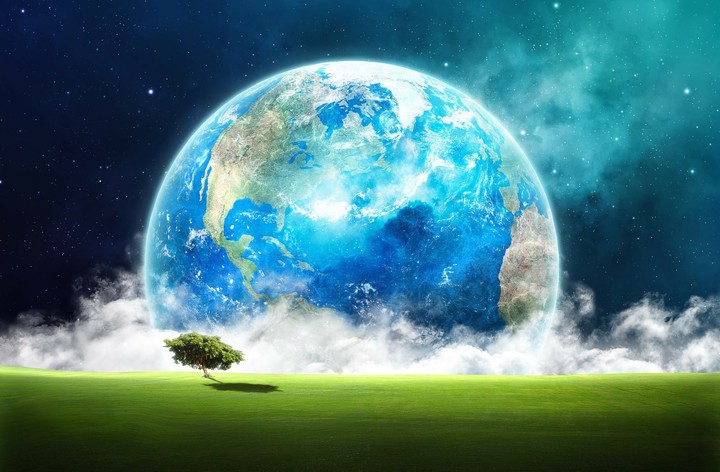 The earth she is beautiful