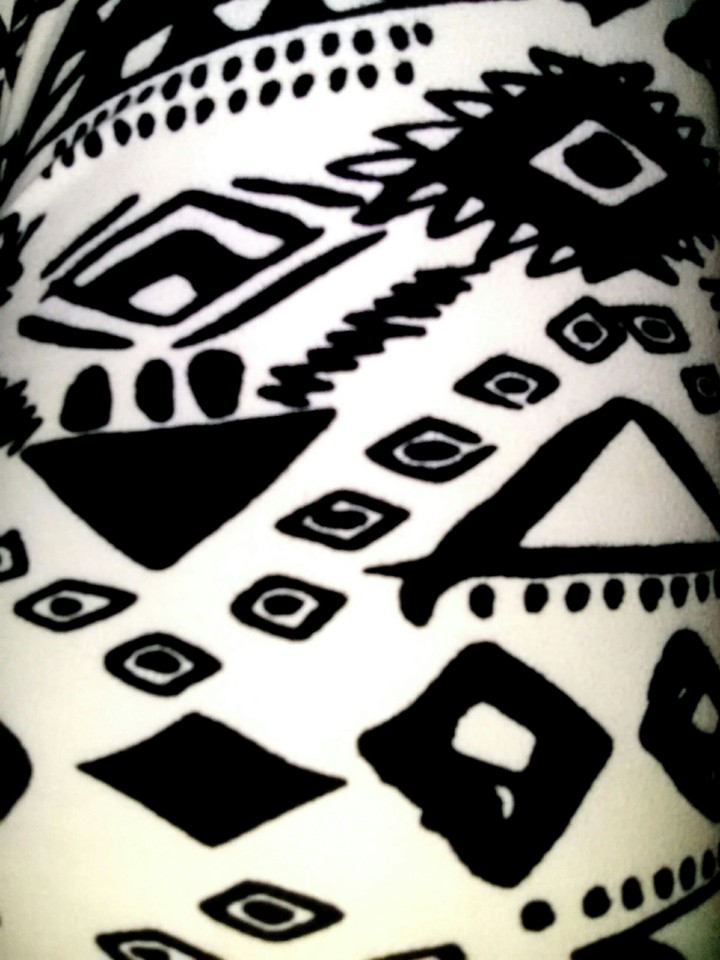 Black and white