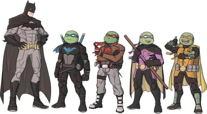 batman and Ninja Turtles