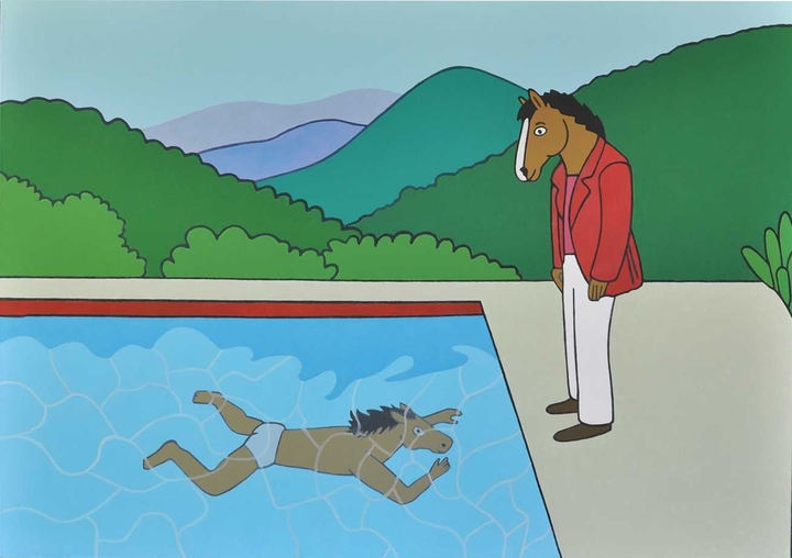 Portrait Of An Artist (Pool With Two Figures) -David Bockney