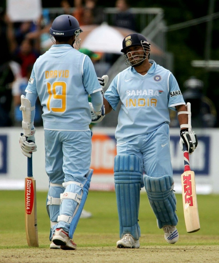 Rahul David and Sachin Tendulkar