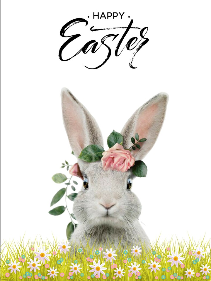 Happy Easter everyone☁️Easter wallpaper/card☁️send to friend