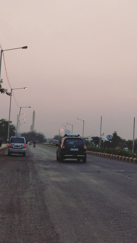 somewhere on road.