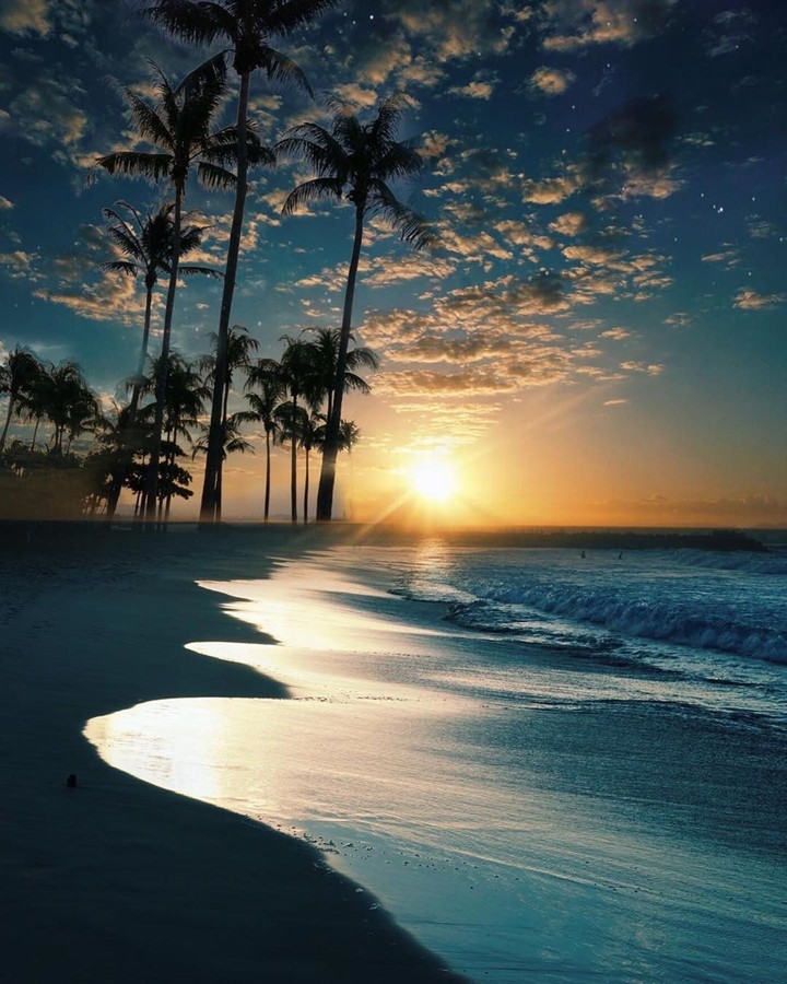 sunset on Singapore