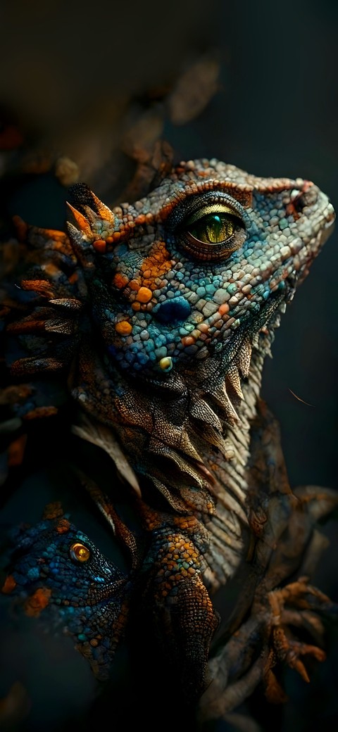 sfondi Close-up, iguanas