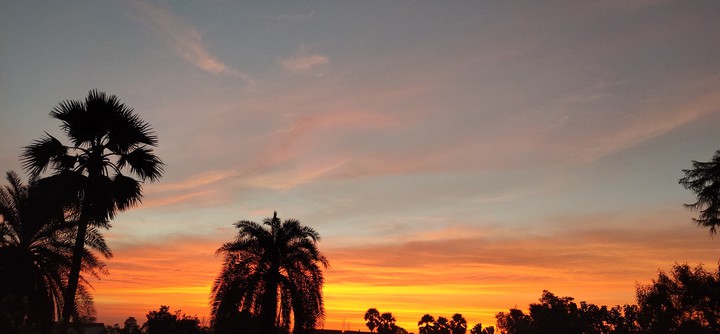 village sunset