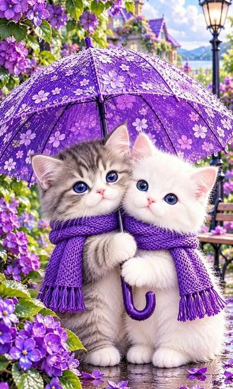 purple, flower壁紙