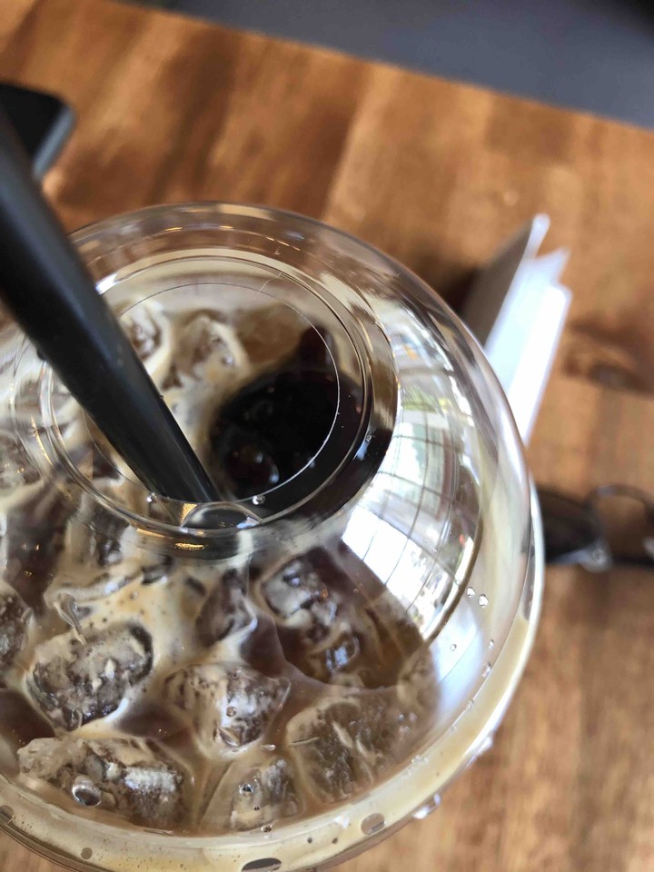 bear shape ice in coffee
