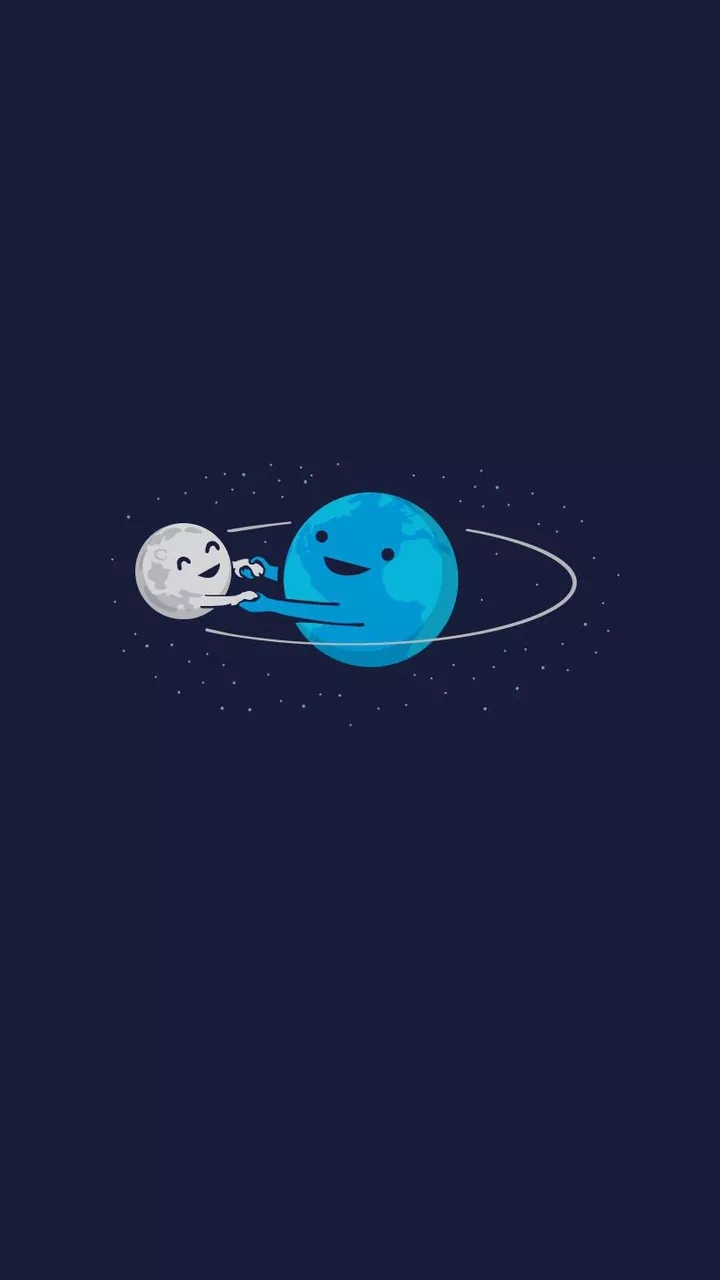 Earth&the moon