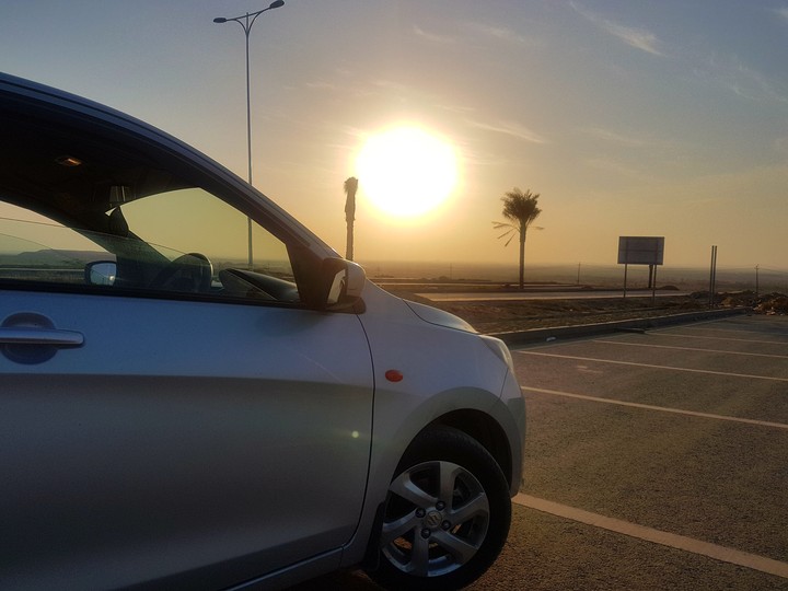 Sunset on Car