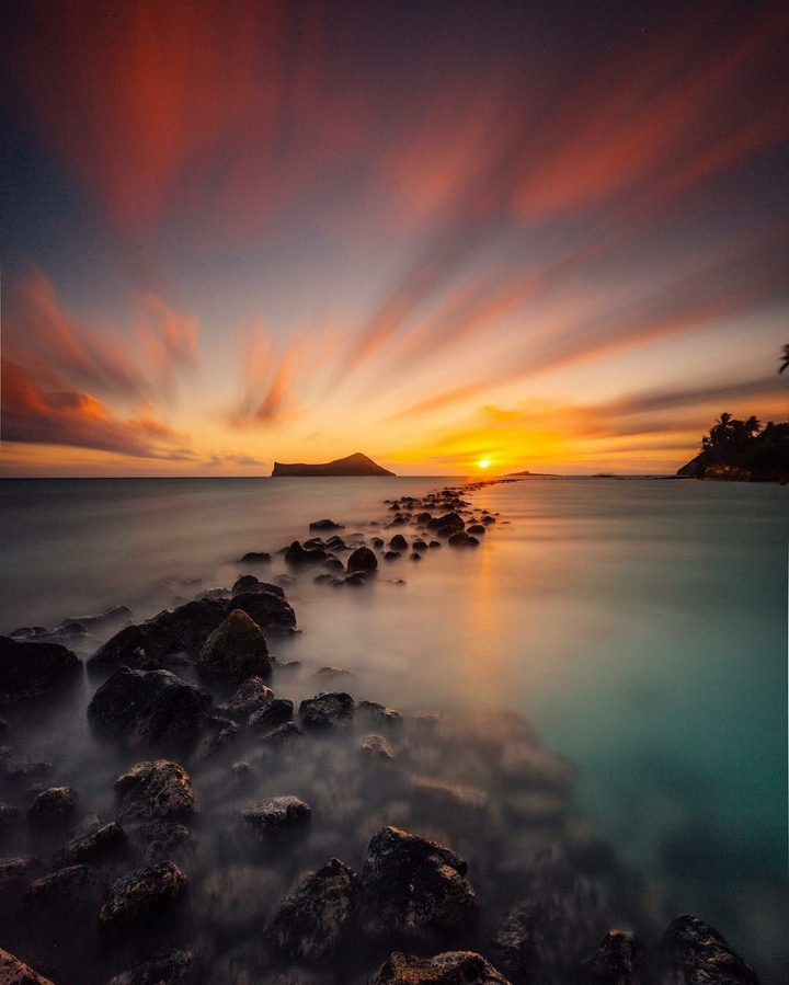 Road of stones across the sea