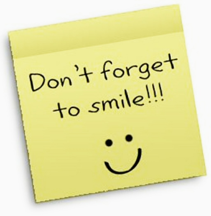 don't forget to smile