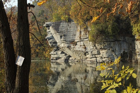 Rock in a shape of human