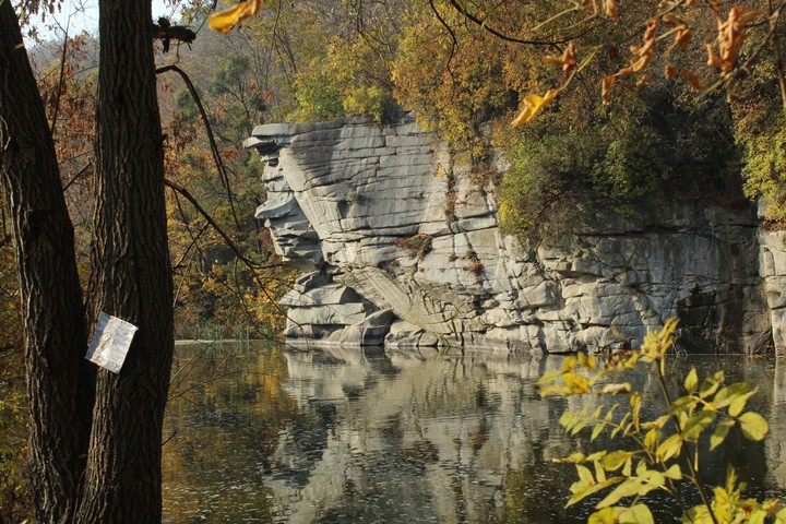 Rock in a shape of human