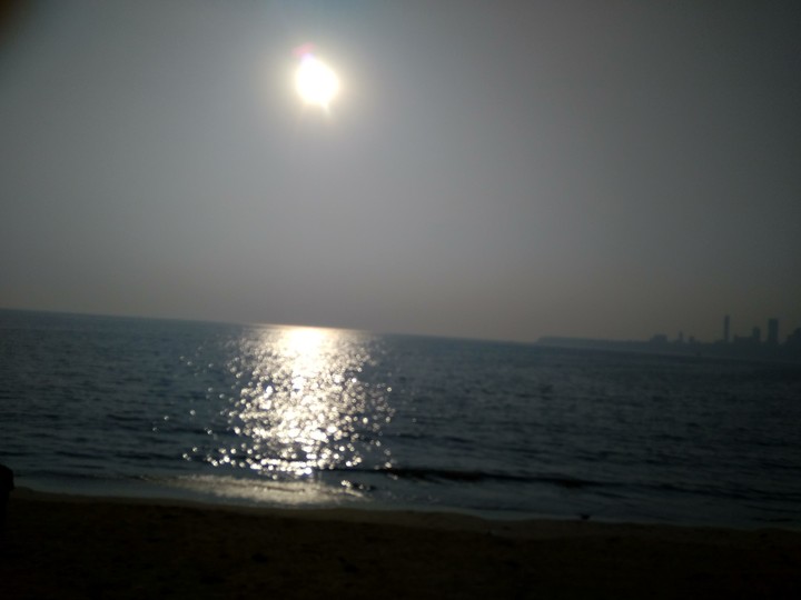 sunset photography on beach.