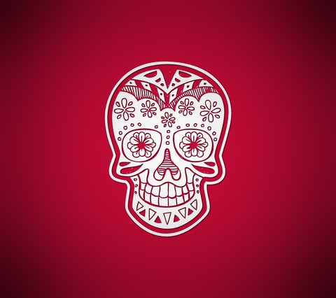Skull With Flower