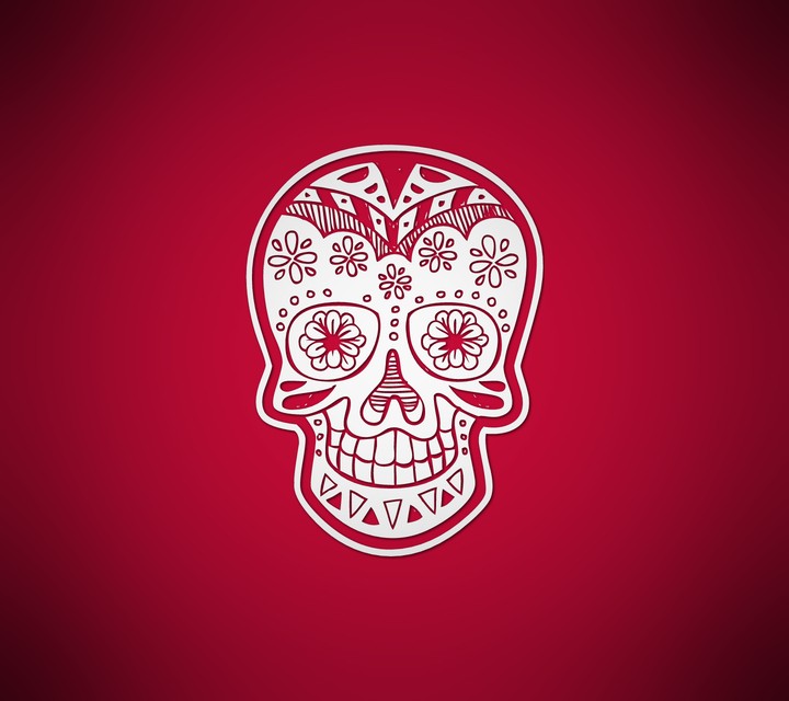 Skull With Flower