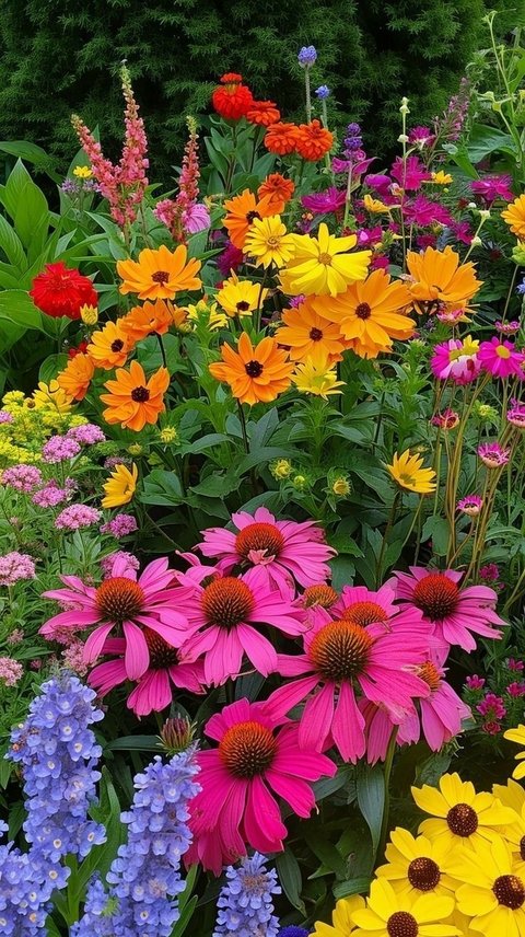Garden, coneflower duvar kağıtları
