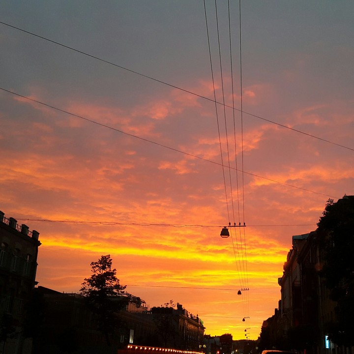 Закат в Петербурге