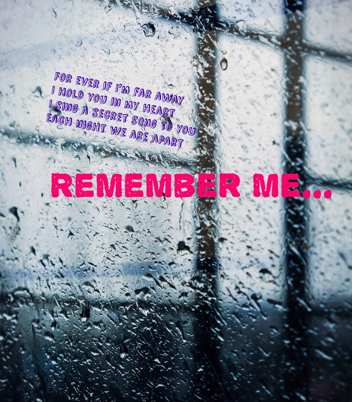 Remember me..