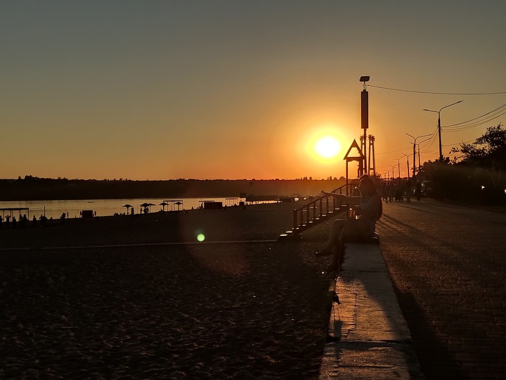 sunset of Zaporizhia