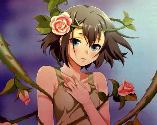 Anime girl sad