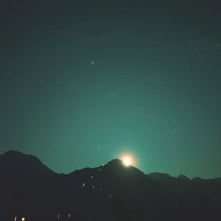 Mountains at night