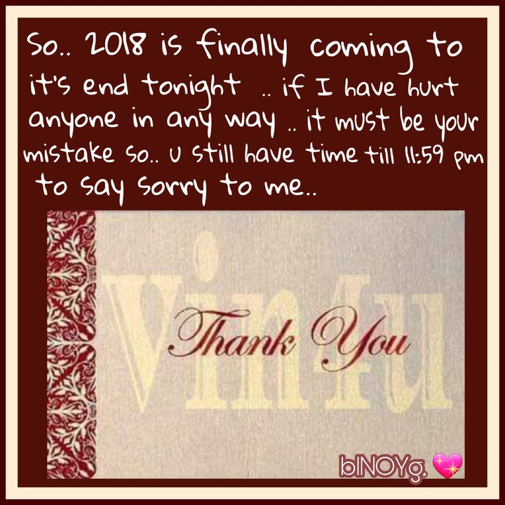 2018 year end note