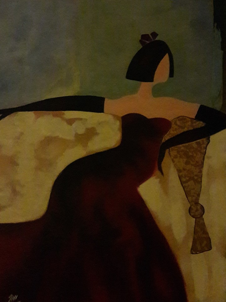lady in red