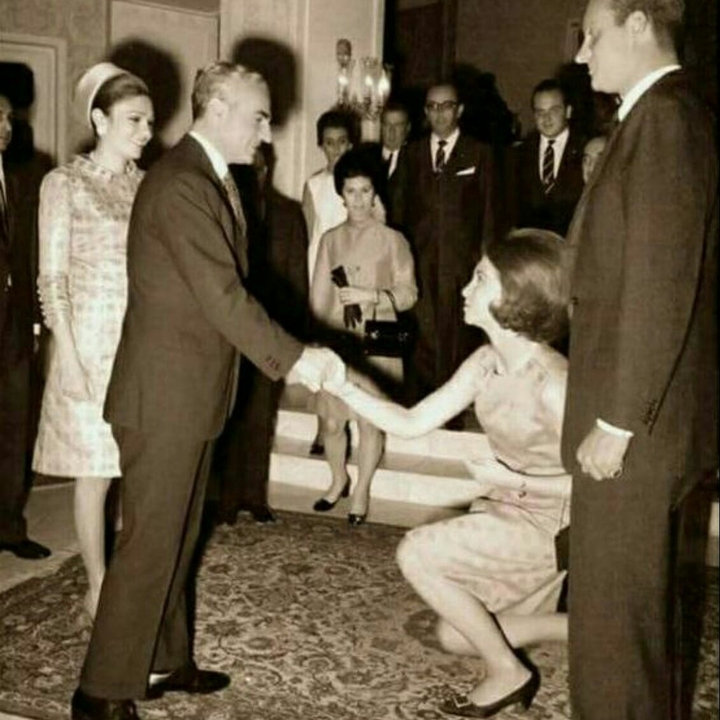 shah of iran in italy